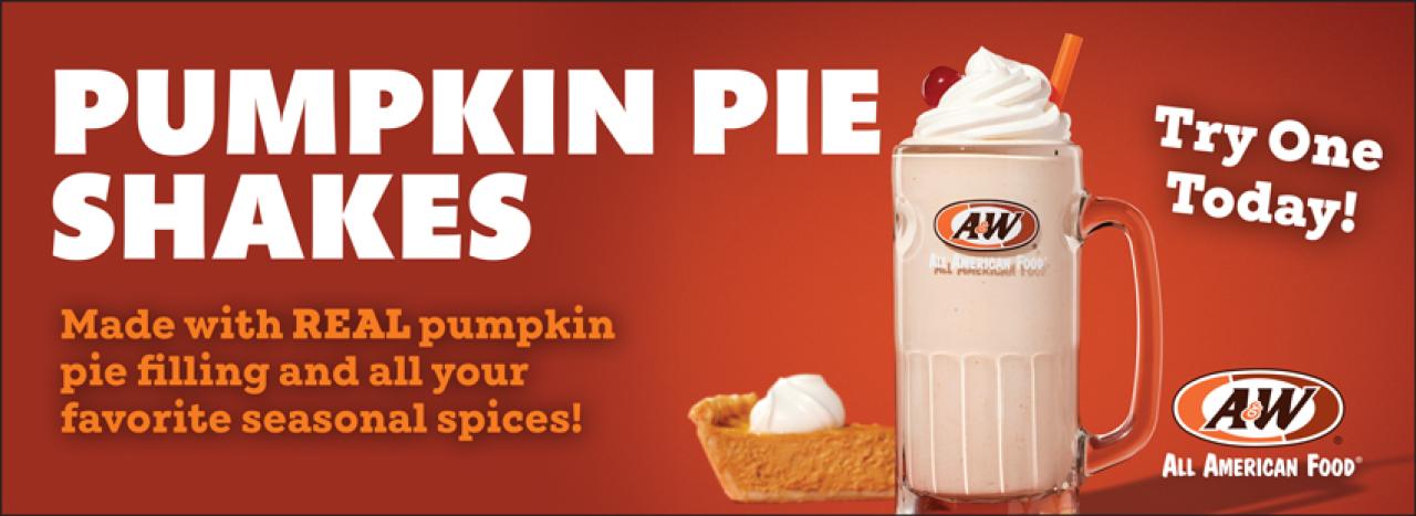 Pumpkin Pie Shake: Made with REAL pumpkin pie filling and all your favorite seasonal spices! Try one today!